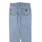 CARHARTT Womens Regular Fit Light Blue Denim Jeans W32 L32 Cotton Blend Zip