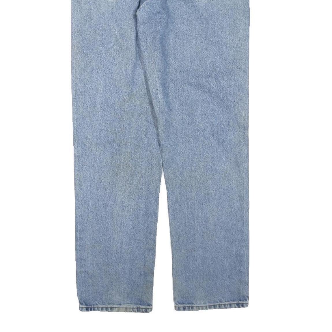 CARHARTT Womens Regular Fit Light Blue Denim Jeans W32 L32 Cotton Blend Zip