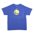 MAJESTIC Mens Blue Golden State Warriors Graphic T-Shirt L Short Sleeve Crew