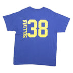 MAJESTIC Mens Blue Golden State Warriors Graphic T-Shirt L Short Sleeve Crew