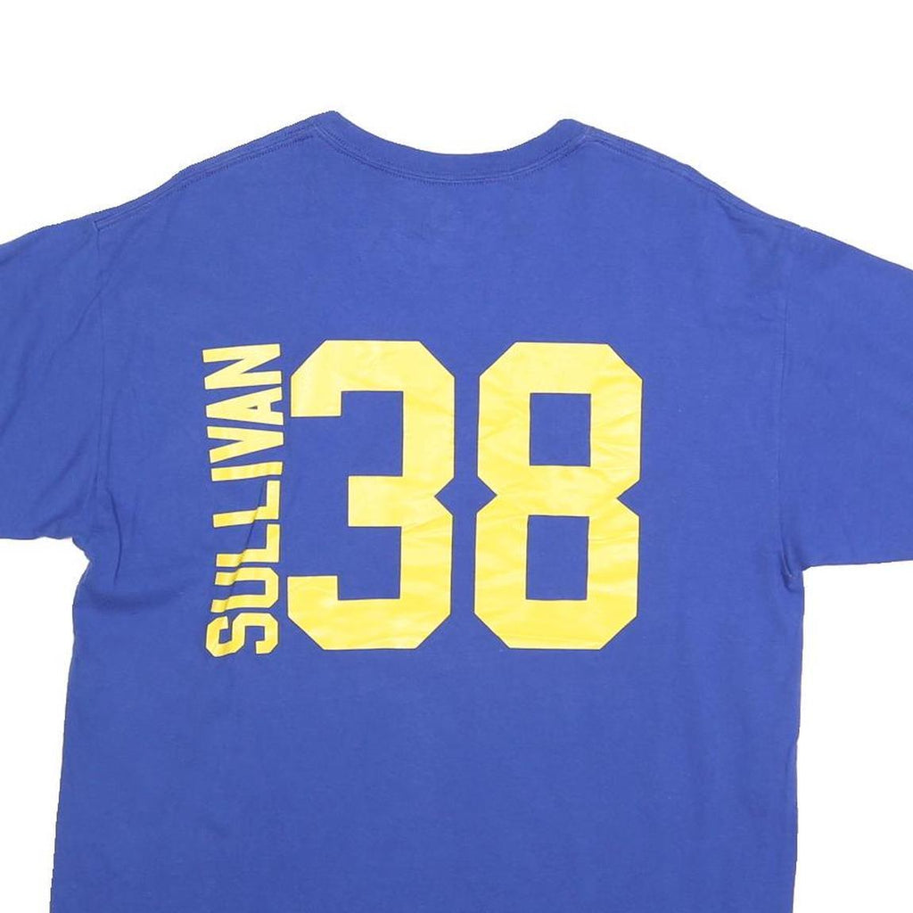 MAJESTIC Mens Blue Golden State Warriors Graphic T-Shirt L Short Sleeve Crew