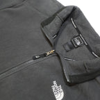THE NORTH FACE Mens Black Grey Fleece Jacket L Polyester Zip Outdoor Casual