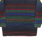 FUN SPIRIT Womens Multicolour Patterned Pullover Jumper 1/4 Zip M Striped Casual