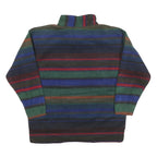 FUN SPIRIT Womens Multicolour Patterned Pullover Jumper 1/4 Zip M Striped Casual