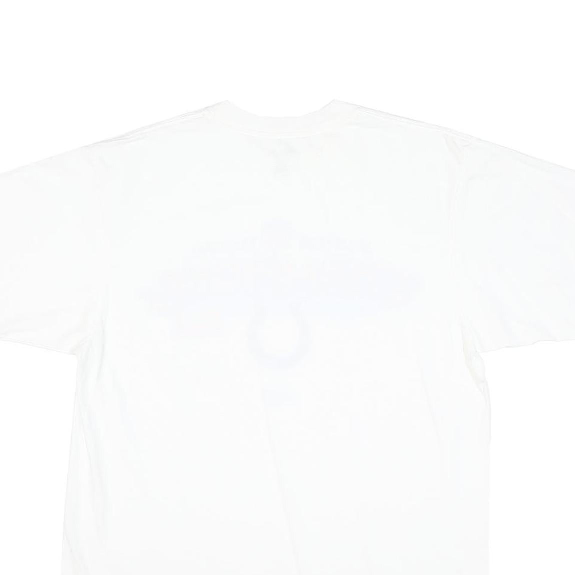 REEBOK Mens White NFL Super Bowl Champions Graphic T-Shirt M Short Sleeve Crew