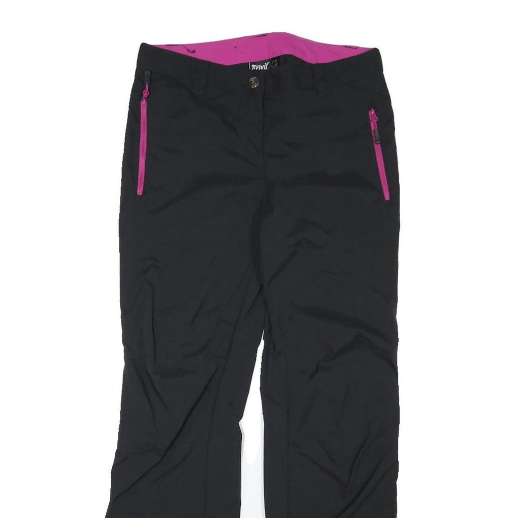 CRIVIT Womens Polyester Blend Black Regular Fit Straight Leg Trousers W31 L30