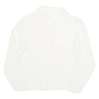 SUSAN BRISTOL Womens White Shirt UK 10 Floral Embroidered Collar Button Shirt