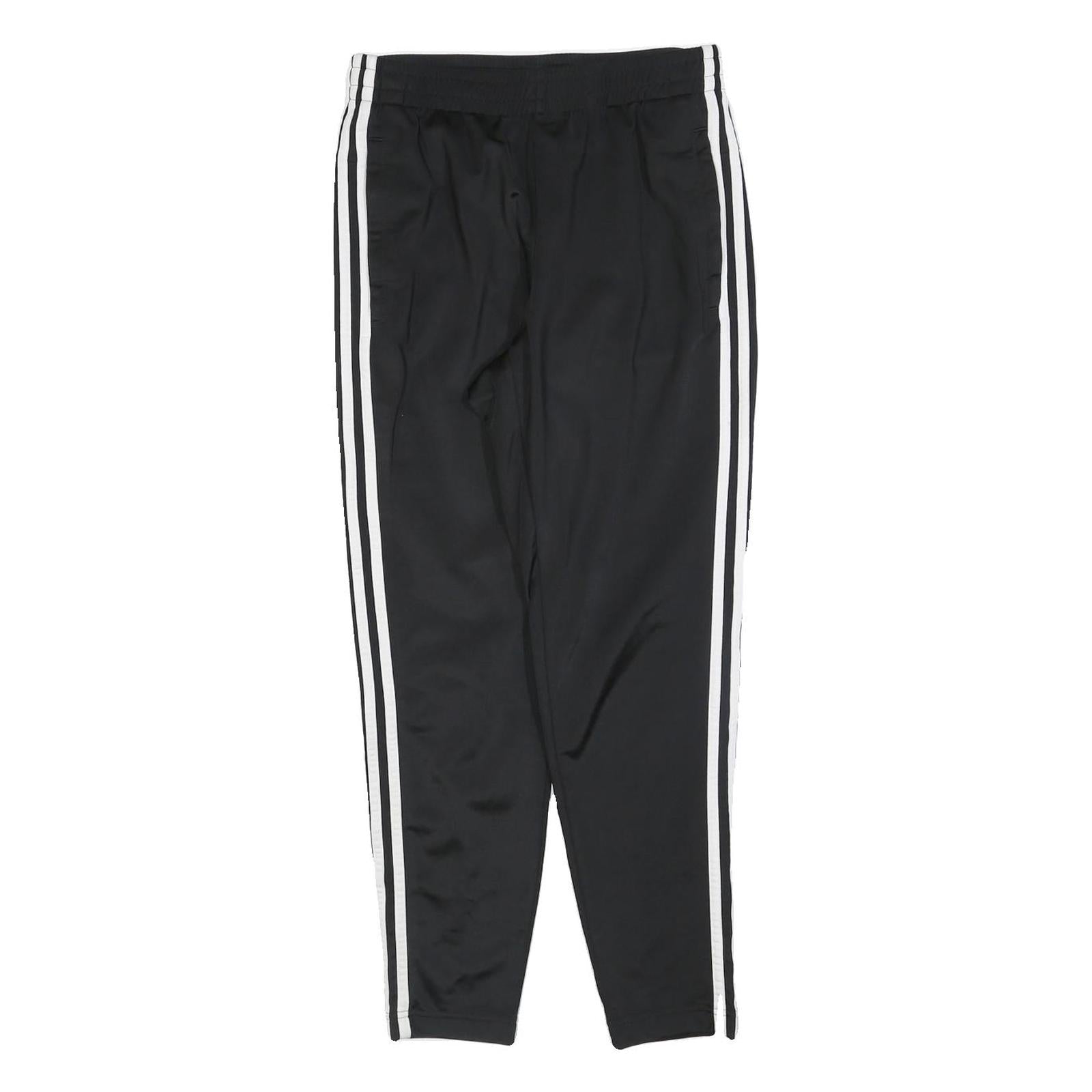 ADIDAS Womens Joggers Black & White Slim Tapered S W26 L27 Track Pants
