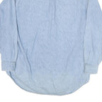 FARGO Mens Blue Denim Shirt L Cotton Blend Button Down Collar Long Sleeve Casual