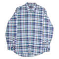 RALPH LAUREN Mens Blue Green Plaid Shirt XL Classic Fit Cotton Button Down