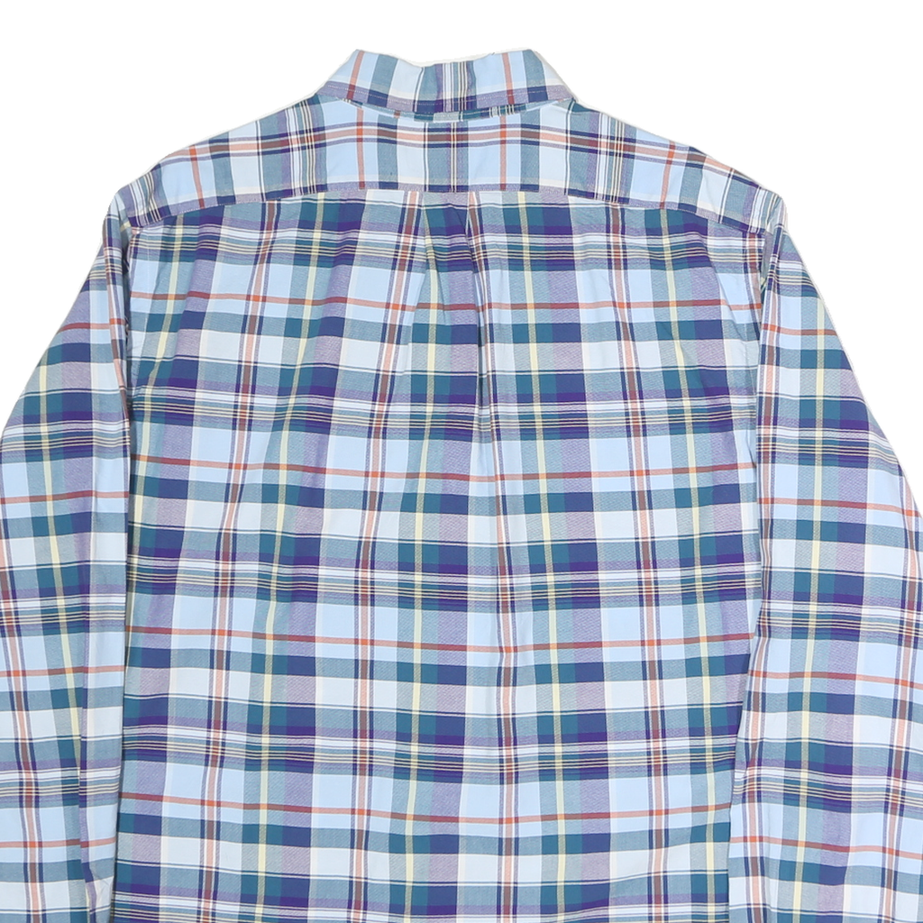 RALPH LAUREN Mens Blue Green Plaid Shirt XL Classic Fit Cotton Button Down