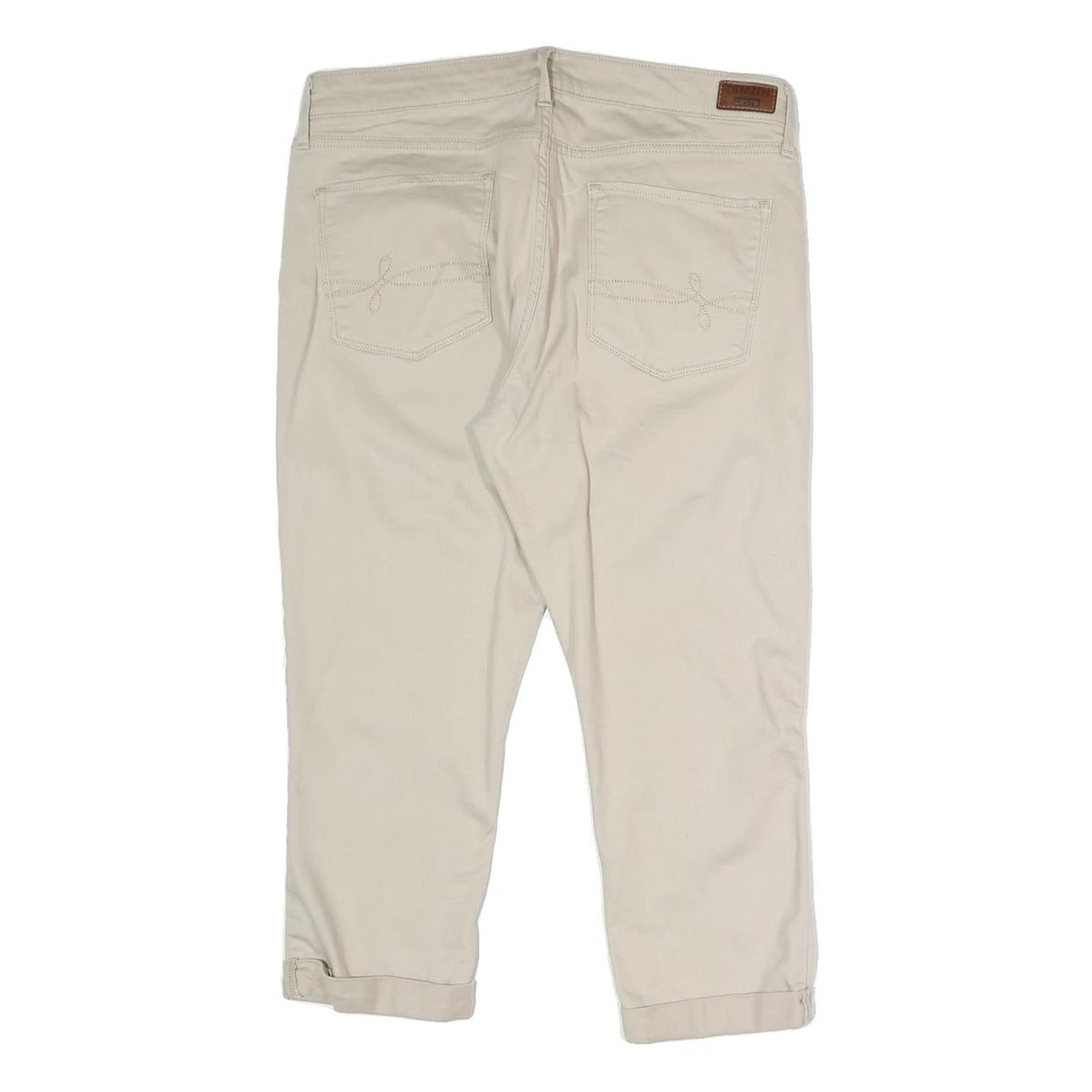 LEVI'S Womens Slim Beige Denim Slim Jeans W32 L22 Modern Crop Cotton Blend