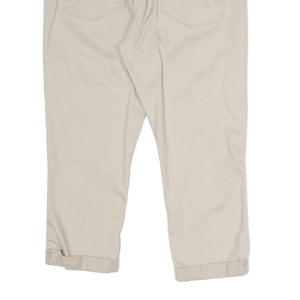 LEVI'S Womens Slim Beige Denim Slim Jeans W32 L22 Modern Crop Cotton Blend