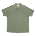 LACOSTE Mens Green Cotton Polo Shirt 2XL Croc Logo Short Sleeve Classic