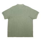 LACOSTE Mens Green Cotton Polo Shirt 2XL Croc Logo Short Sleeve Classic