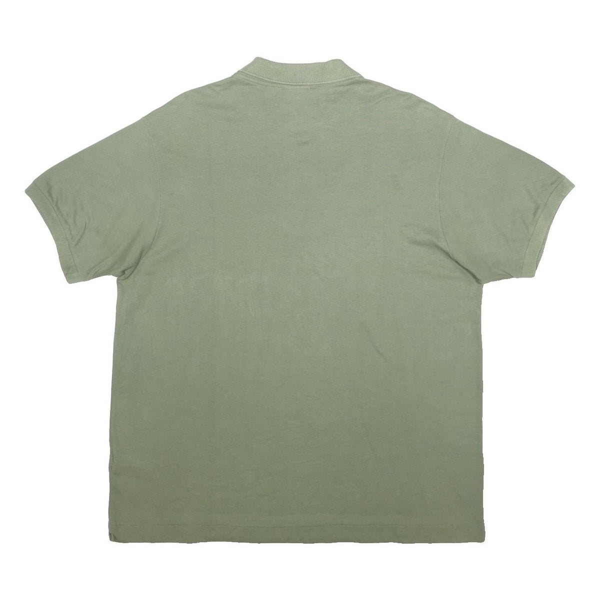 LACOSTE Mens Green Cotton Polo Shirt 2XL Croc Logo Short Sleeve Classic