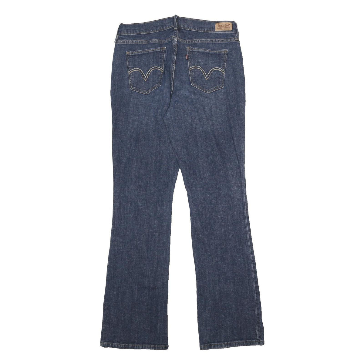 LEVI'S Womens Jeans Blue Regular Bootcut Denim Medium W30 L34 Classic Zip