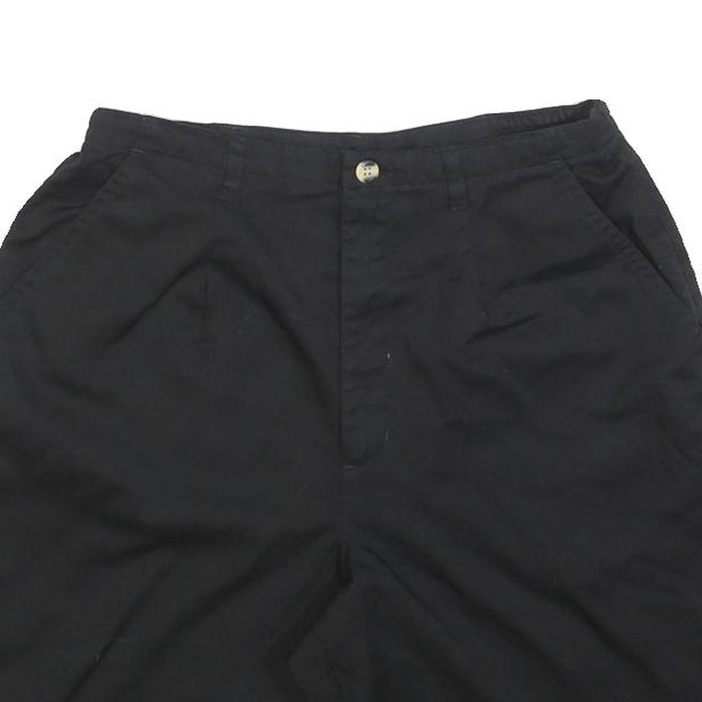 JENIFER MOORE Womens Shorts Black Casual Plain S W26 Lightweight Button Fly