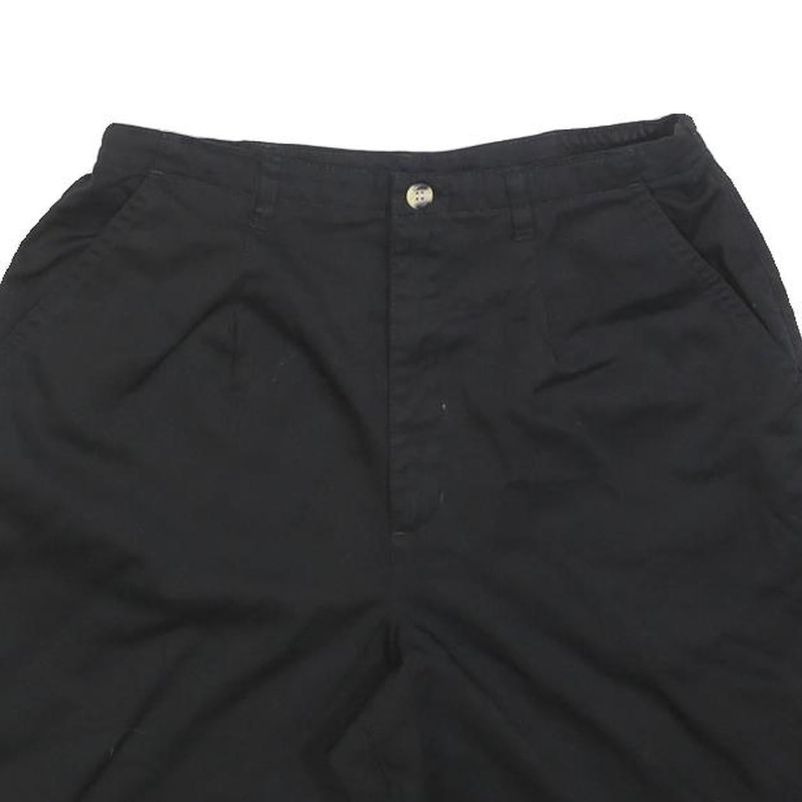 JENIFER MOORE Womens Shorts Black Casual Plain S W26 Lightweight Button Fly
