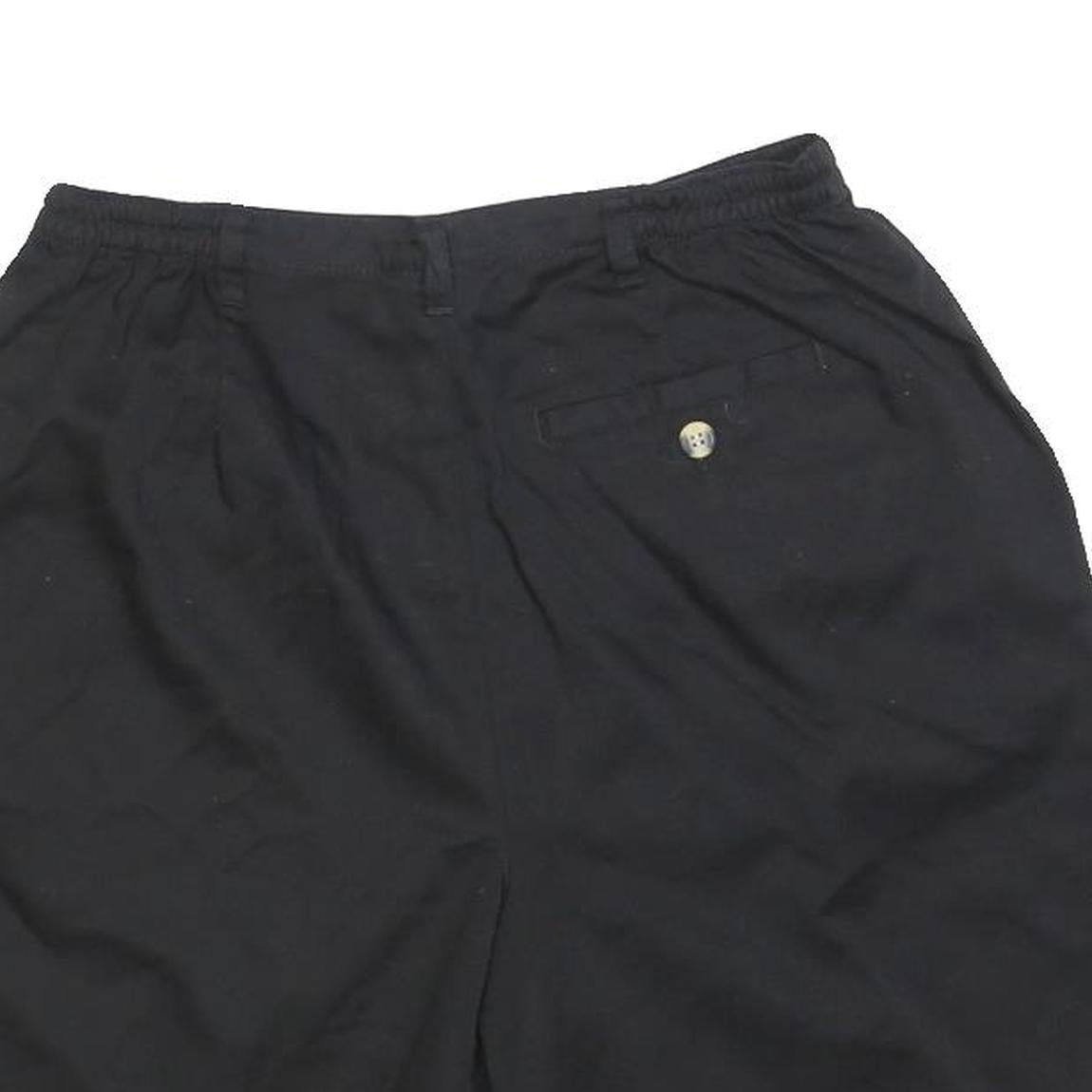 JENIFER MOORE Womens Shorts Black Casual Plain S W26 Lightweight Button Fly