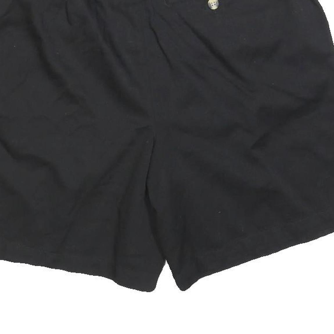 JENIFER MOORE Womens Shorts Black Casual Plain S W26 Lightweight Button Fly