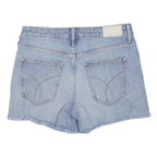 CALVIN KLEIN JEANS Womens Shorts Blue Denim Casual M W30 Frayed Hem