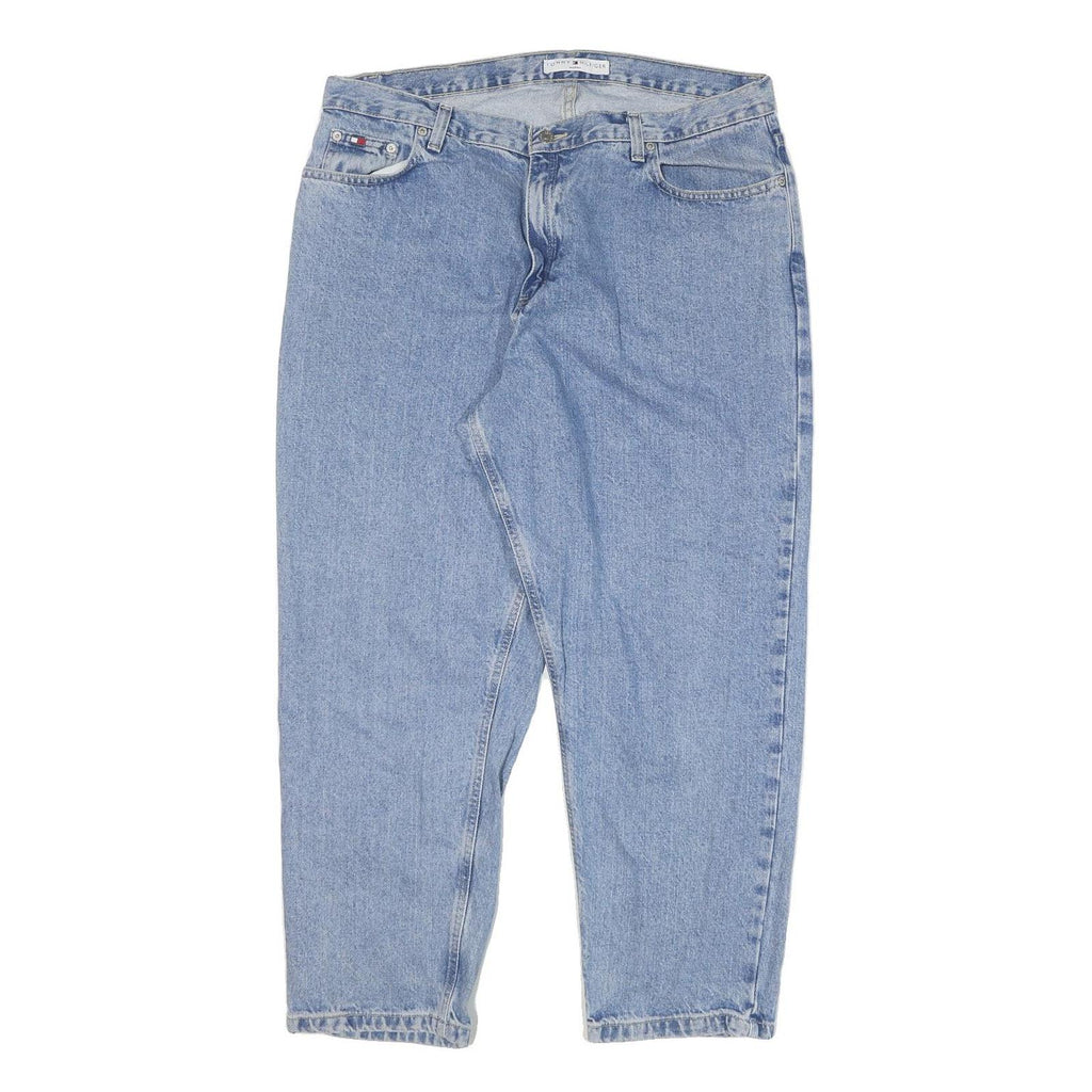 TOMMY HILFIGER Womens Jeans Blue Relaxed Straight Denim Medium W36 L27 Classic