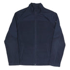 STARTER Mens Navy Blue Jacket S Polyester Blend Plain Zip S Athletic Casual