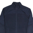 STARTER Mens Navy Blue Jacket S Polyester Blend Plain Zip S Athletic Casual