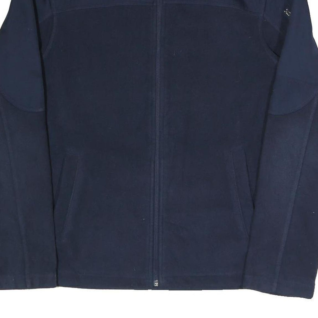 STARTER Mens Navy Blue Jacket S Polyester Blend Plain Zip S Athletic Casual