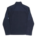 STARTER Mens Navy Blue Jacket S Polyester Blend Plain Zip S Athletic Casual