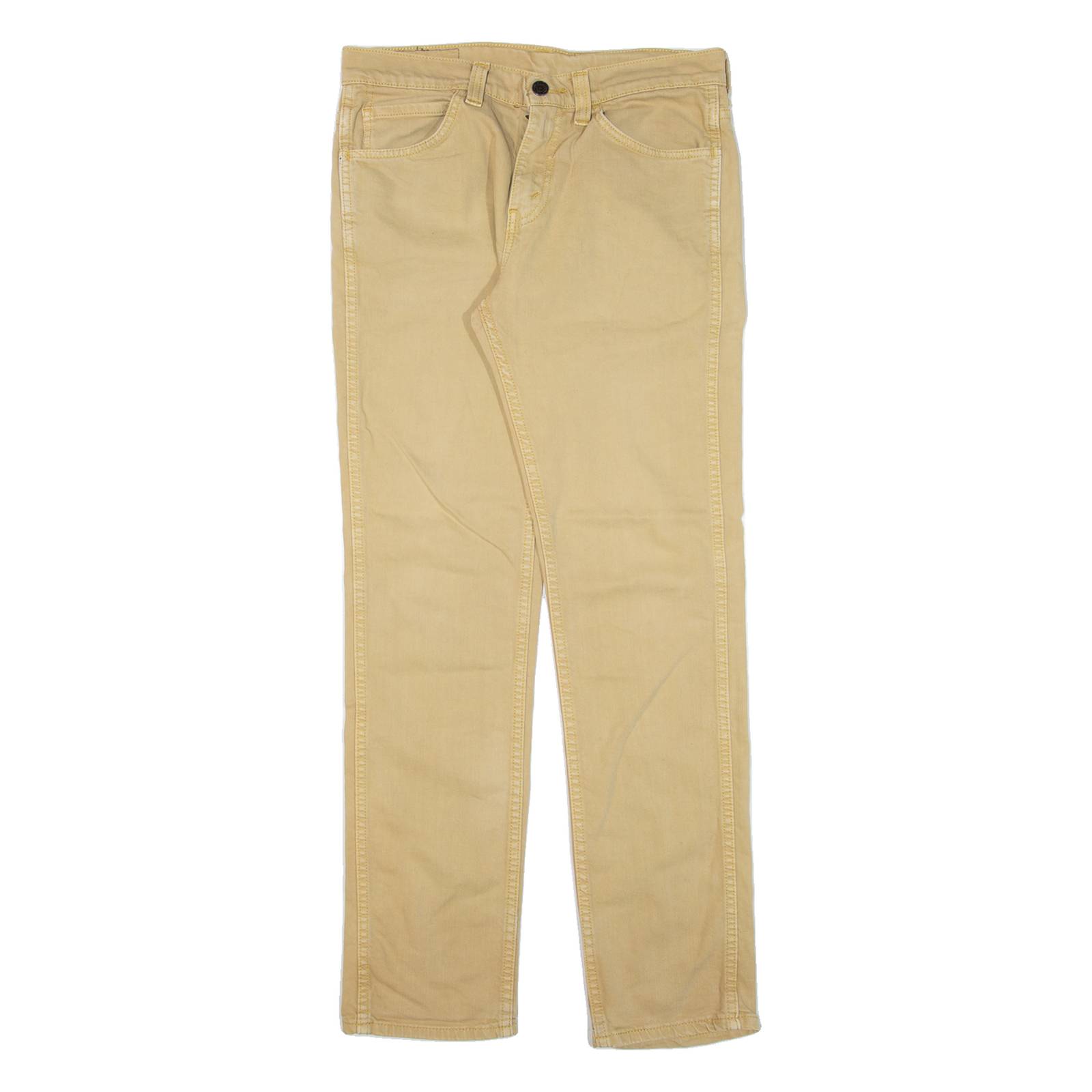 LEVI'S 511 Mens Trousers Beige Slim Straight W30 L29