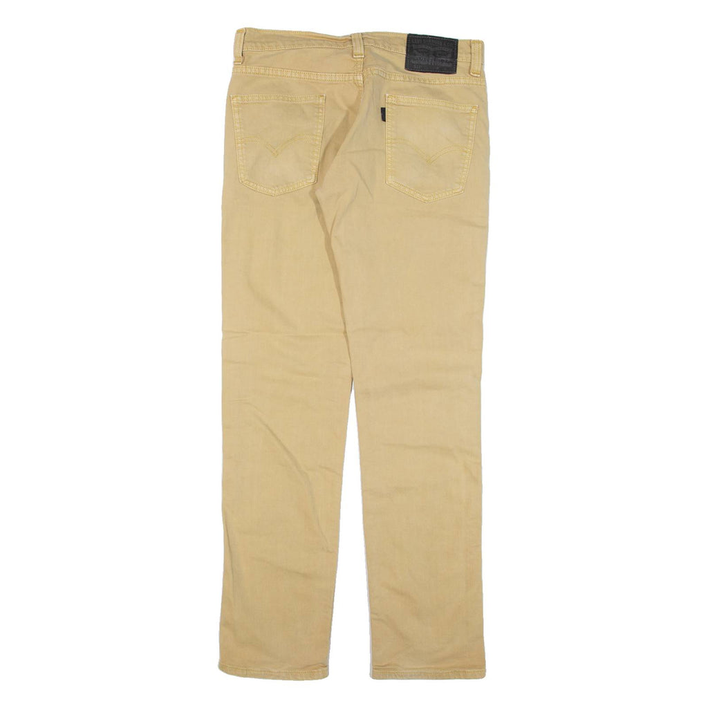 LEVI'S 511 Mens Trousers Beige Slim Straight W30 L29