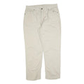 DICKIES Womens Cotton Blend Beige Relaxed Straight Trousers W36 L32 Workwear