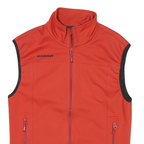 MAMMUT Womens Red Outdoor Jacket M Polyester Blend Zip Sleeveless