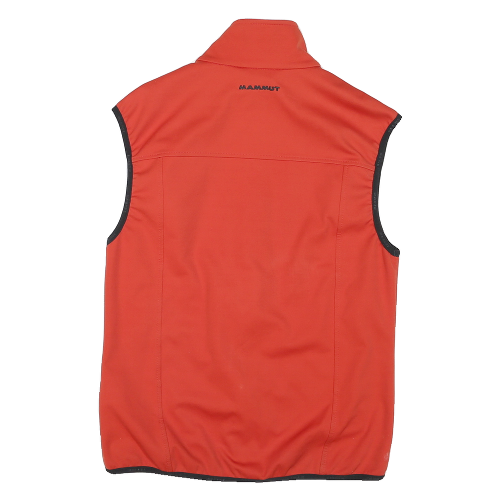 MAMMUT Womens Red Outdoor Jacket M Polyester Blend Zip Sleeveless