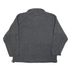 MOUNTAIN GEAR Womens Grey Plain Rugby Collar Polyester Jumper M Outdoor Casual