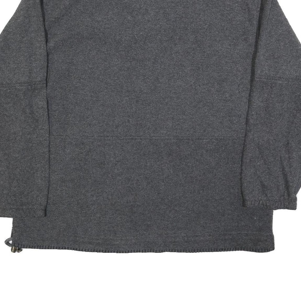 MOUNTAIN GEAR Womens Grey Plain Rugby Collar Polyester Jumper M Outdoor Casual