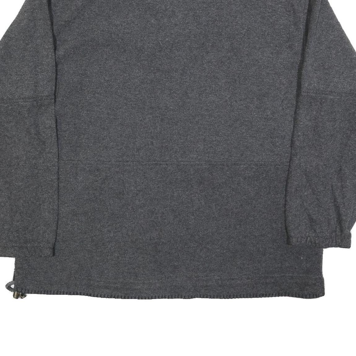 MOUNTAIN GEAR Womens Grey Plain Rugby Collar Polyester Jumper M Outdoor Casual