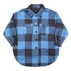 WHO WHAT WEAR Womens Blue & Black Check Jacket UK 14 Polyester Blend Button