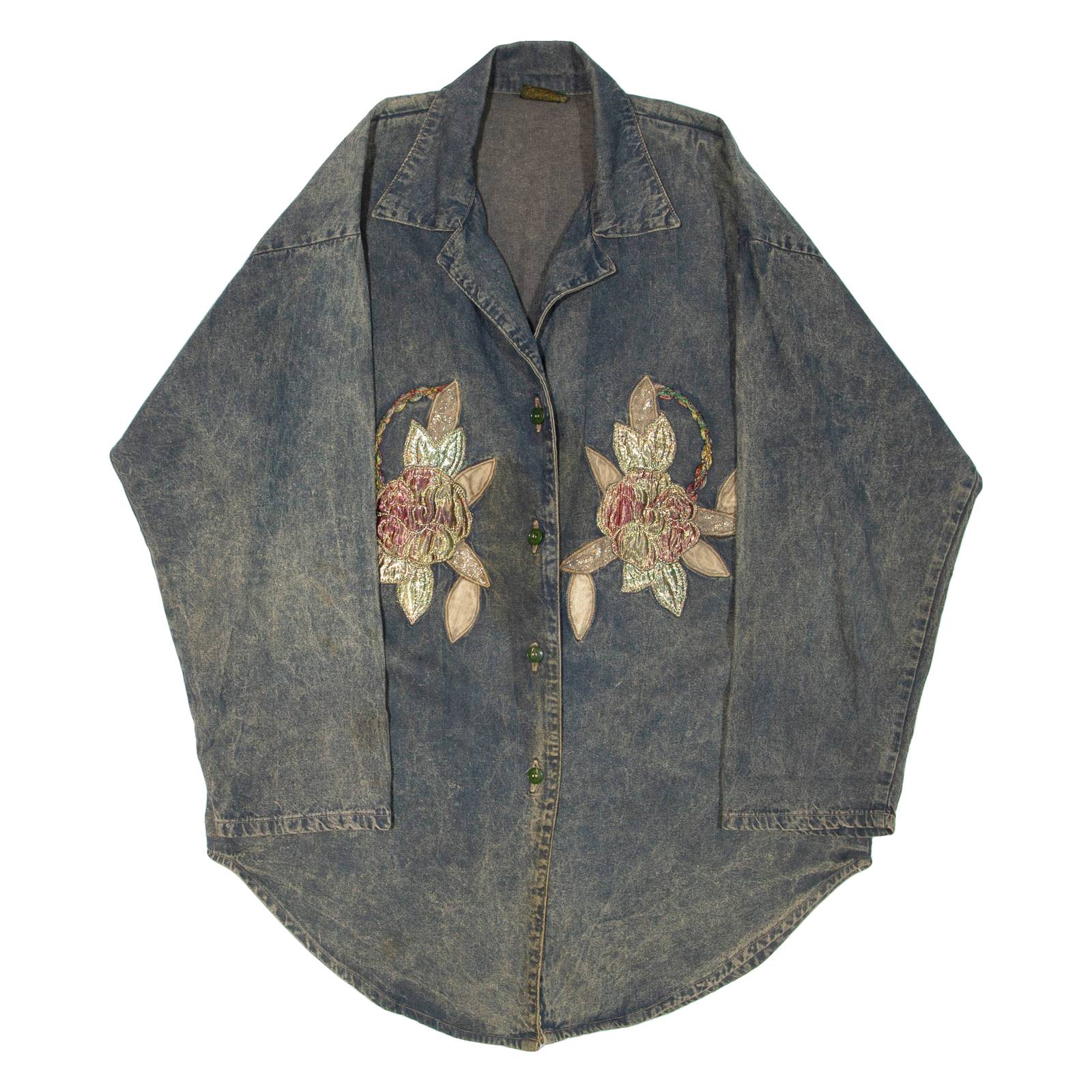 Womens Jacket Grey Floral L