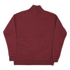 CALVIN KLEIN JEANS Mens Maroon 1/4 Zip S Sweatshirt Pullover Casual Cotton Blend