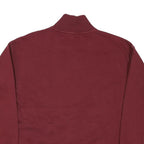 CALVIN KLEIN JEANS Mens Maroon 1/4 Zip S Sweatshirt Pullover Casual Cotton Blend