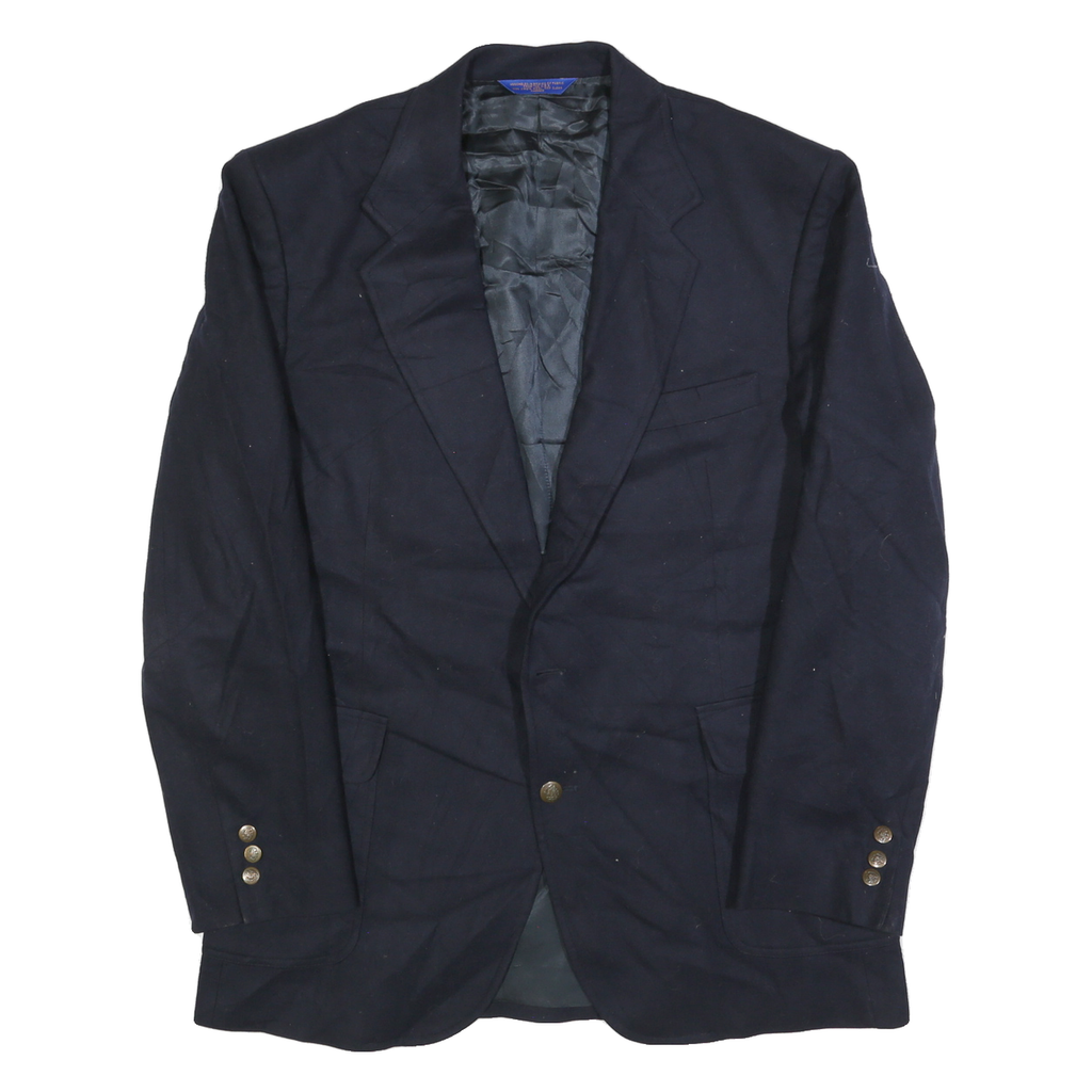 PENDLETON Mens Black Wool Classic Jacket L Button Plain Blazer