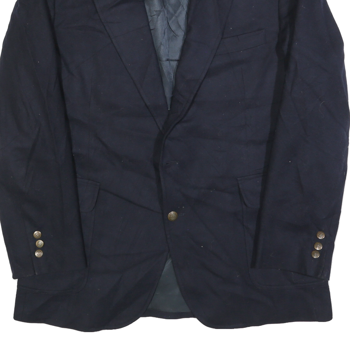 PENDLETON Mens Black Wool Classic Jacket L Button Plain Blazer