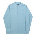 BARBADOS Mens Blue Cotton Shirt M Classic Long Sleeve Button Shirt Casual