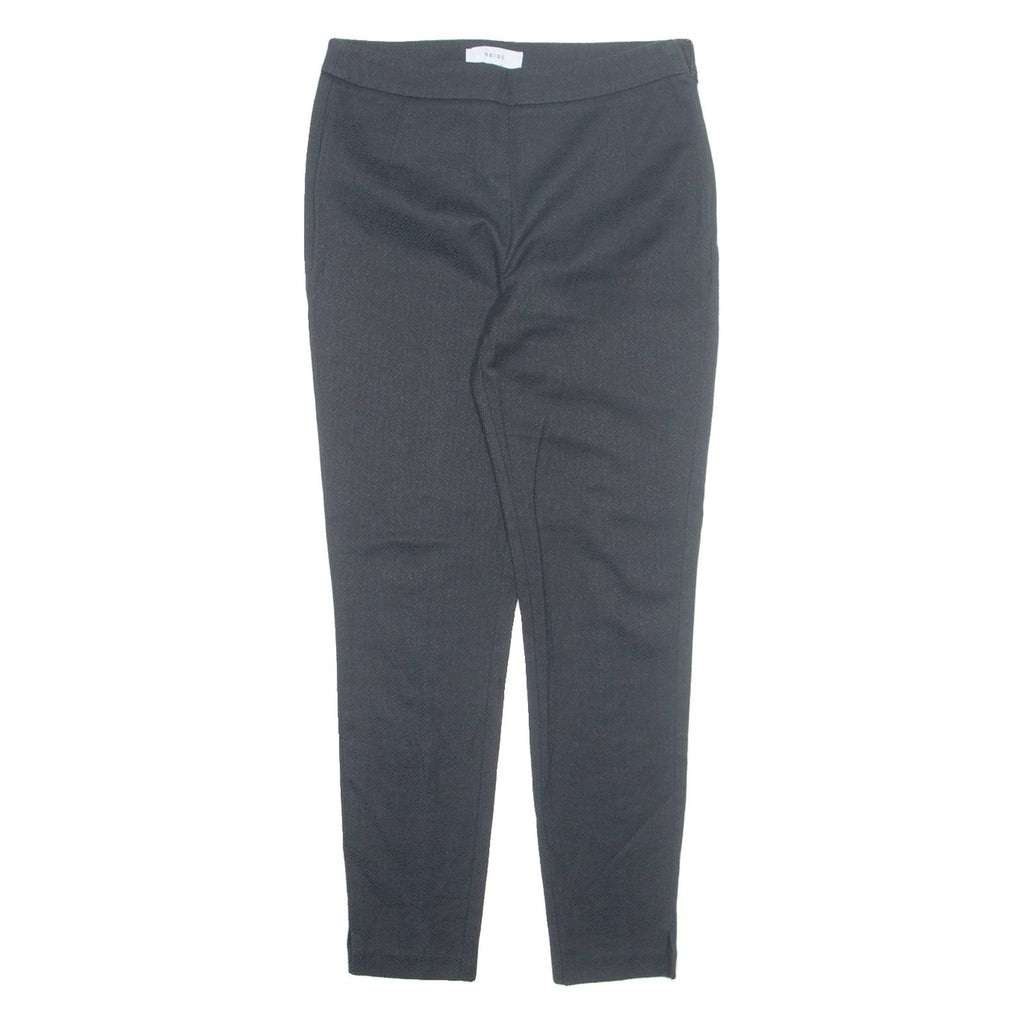 REISS Chino Womens Trousers Black Regular Tapered W28 L28