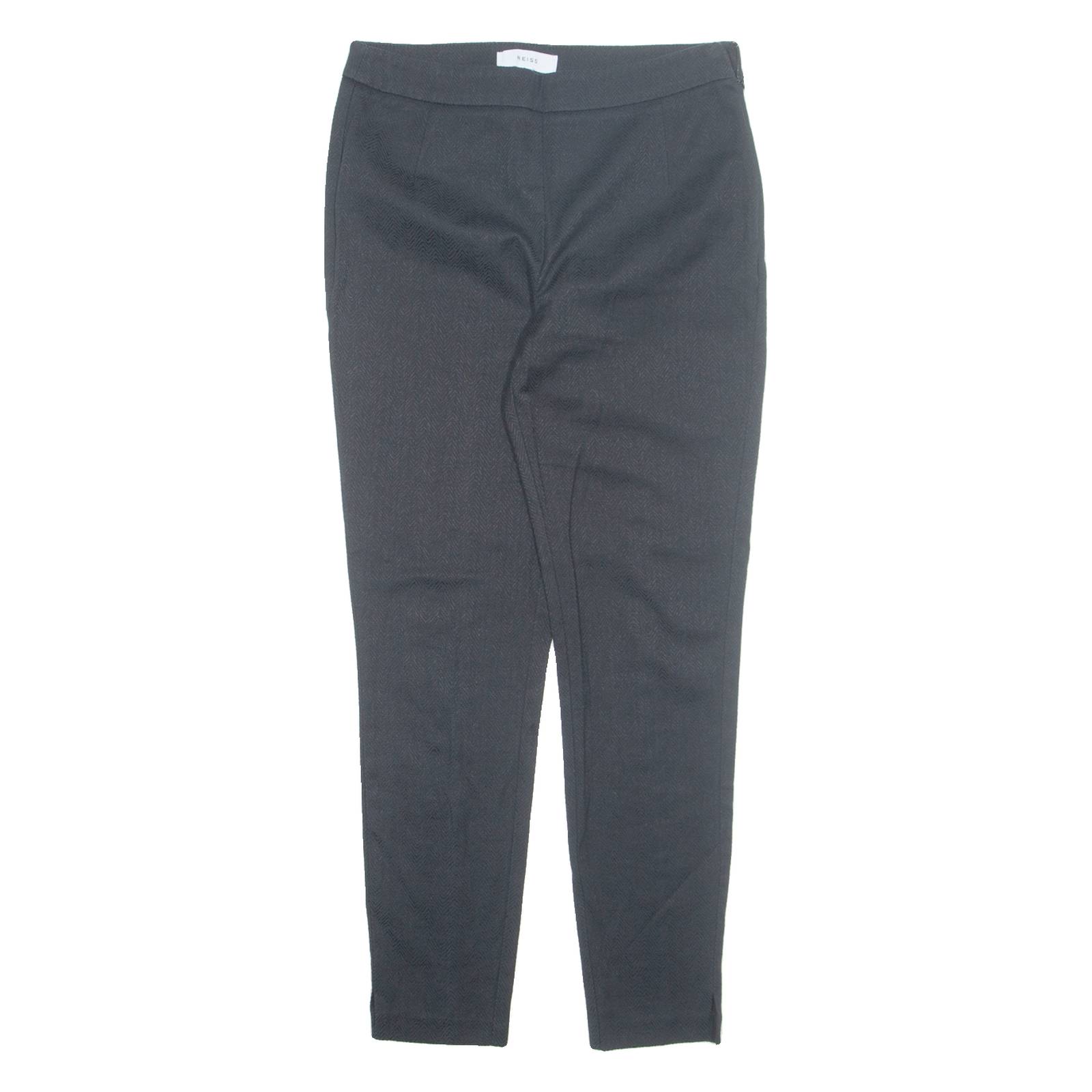 REISS Chino Womens Trousers Black Regular Tapered W28 L28