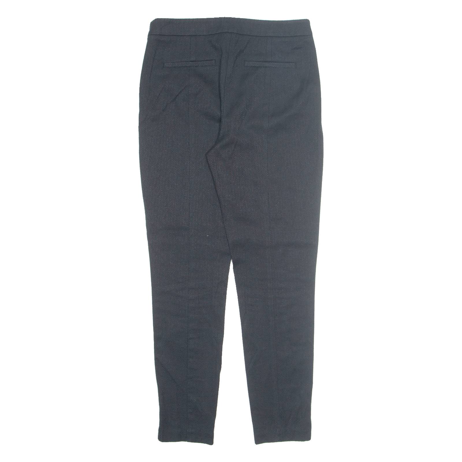 REISS Chino Womens Trousers Black Regular Tapered W28 L28
