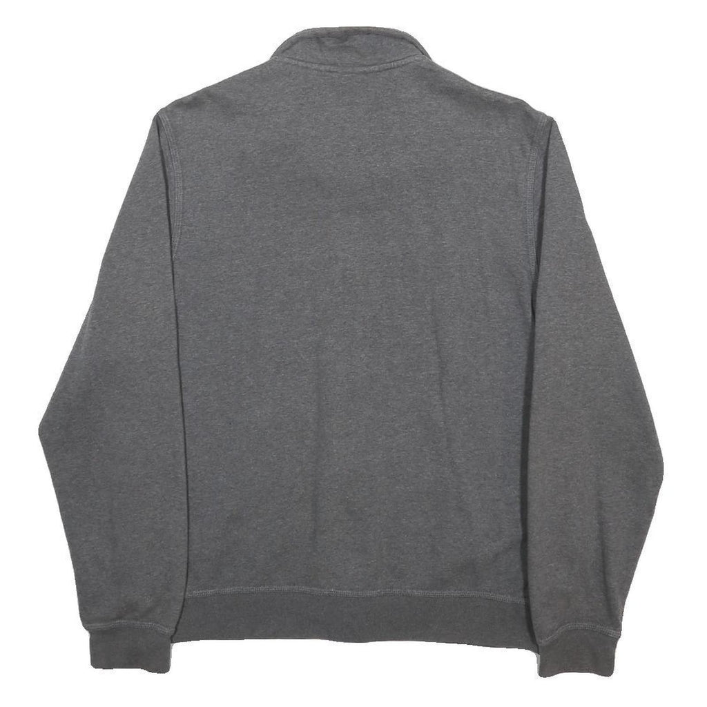 NIKE Mens Grey Cotton Blend Zip Jacket XL Plain Classic Sportswear